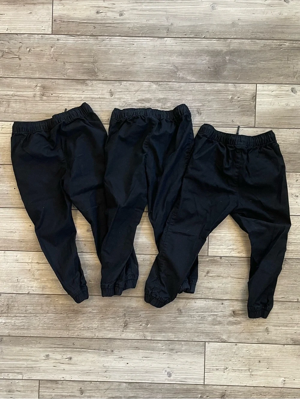GAP | Kids Classic Black Joggers | Size: XS (4-5) | BUNDLE: Set of 3